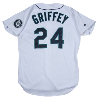 1996 Ken Griffey Jr. Game Used and Signed Seattle Mariners Home Jersey (PSA/DNA)